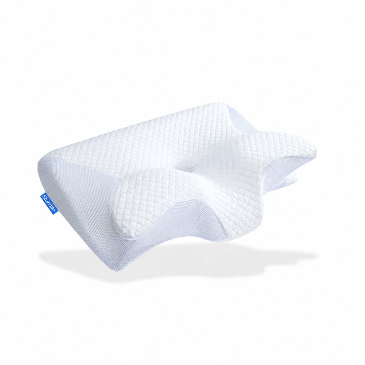 Ergonomic Slow-Rebound Memory Foam Contour Pillow with Cooling Cover | Contour That Follows Your Neck | Bed Pillows