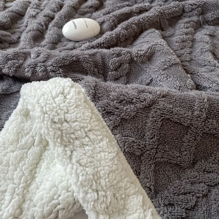 Soft Comfort Blanket in Durable Fabric Blend for Bed, Sofa and Travel | Versatile Comfort Blanket for Any Room | Throw Blankets