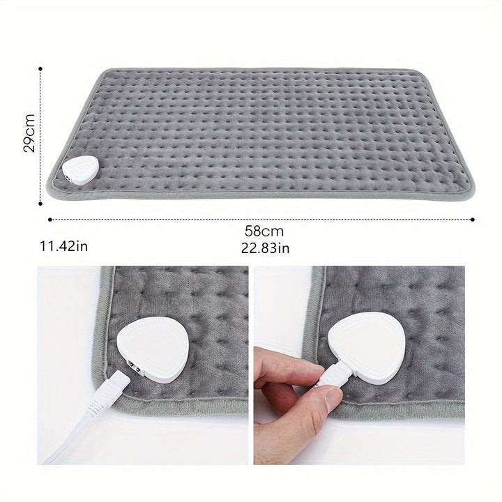 Knitted Flannel Heated Throw Blanket with Safety Timer | Flannel Heated Throw with Auto Shut-Off | Heated Blankets