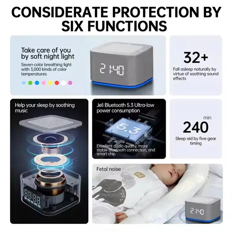 Smart White Noise Machine with Natural and Ambient Sounds | Soothing Sounds Mask the Noise | White Noise Machines