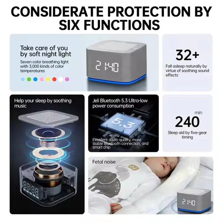Smart White Noise Machine with Natural and Ambient Sounds | Soothing Sounds Mask the Noise | White Noise Machines