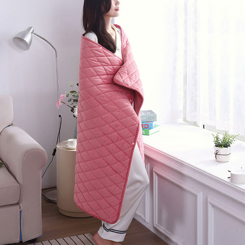 Portable USB Heated Blanket with Three Heating Elements and Power Bank Pocket | Even Heat with Three Elements | Heated Blankets