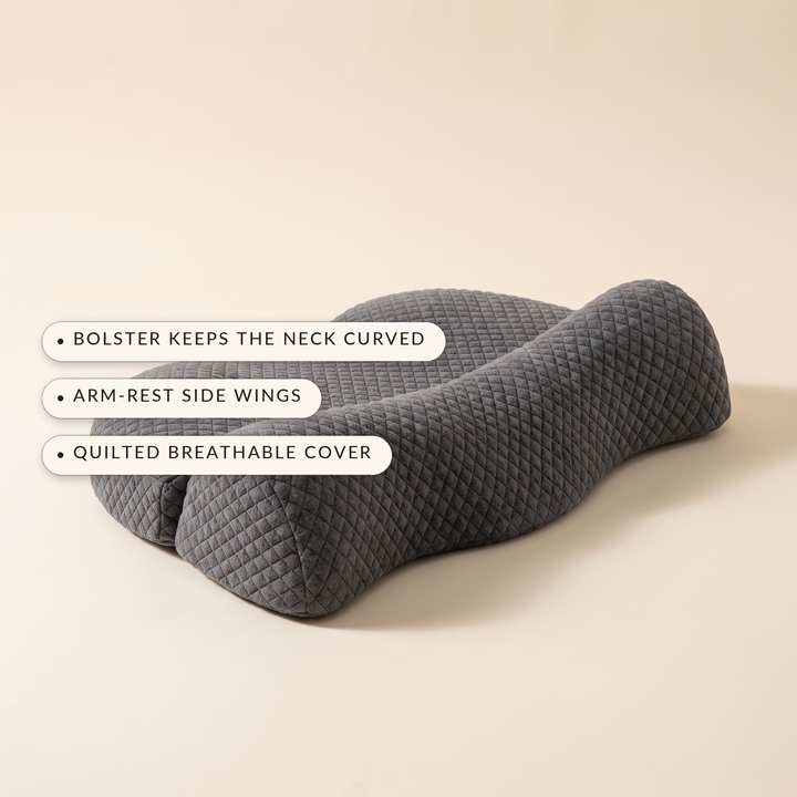Deep Cervical Arch Pillow for Neck Comfort After Long Screen Days | Gentle Neck Arch for Screen-Weary Necks | Bed Pillows