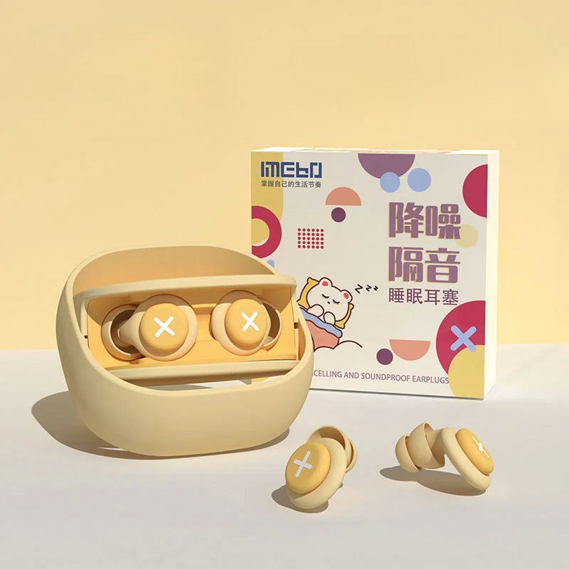 Slow-Rebound Memory Foam Sleep Earplugs in Three Soft Colours | Memory Foam Plugs for Peaceful Rest | Earplugs