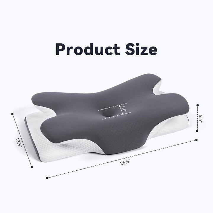 Adjustable Memory Foam Pillow with Neck Support for Side and Back Sleepers