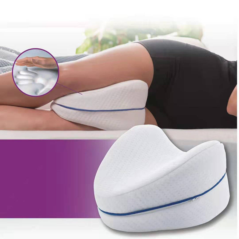 Heart-Shaped Memory Foam Knee Pillow for Better Side Sleeping Alignment | Knee Support That Stays Put | Knee Pillows