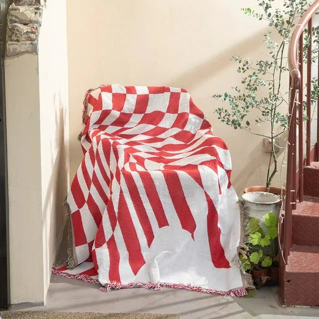 Jacquard Woven Tapestry Throw Blanket with Anti-Pilling Fabric | Woven Tapestry Art for Your Home | Throw Blankets