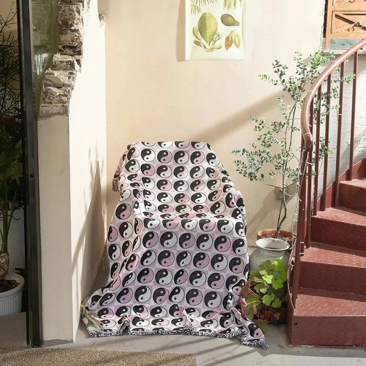 Jacquard Woven Tapestry Throw Blanket with Anti-Pilling Fabric | Woven Tapestry Art for Your Home | Throw Blankets