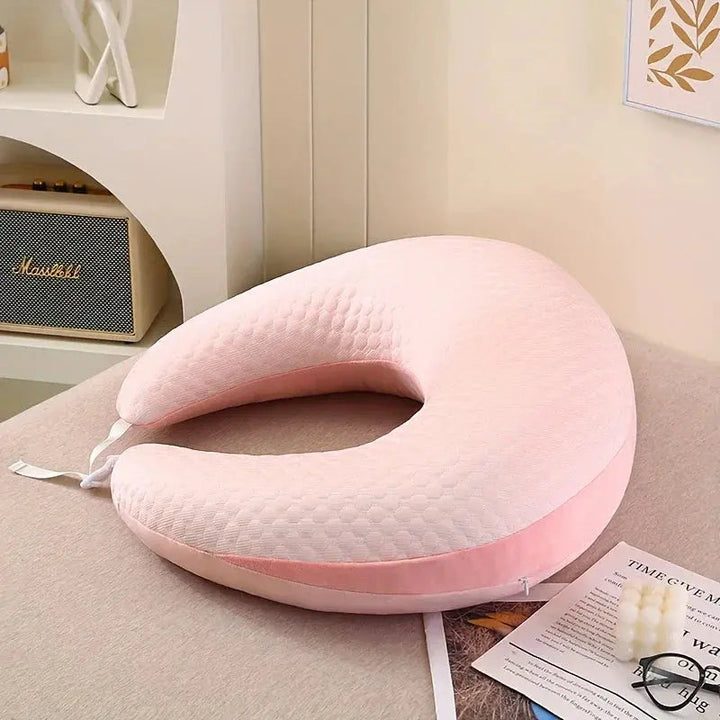 U-Shaped Reading and Crochet Arm Support Pillow for Bed or Sofa | Comfortable Lap Pillow for Hobbies | Lap Pillows