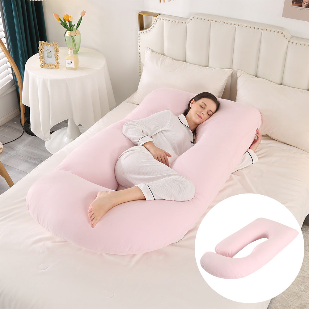 U-Shaped Full Body Pillow with Removable Cover