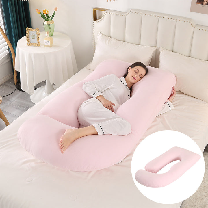 U-Shaped Full Body Pillow with Removable Cover