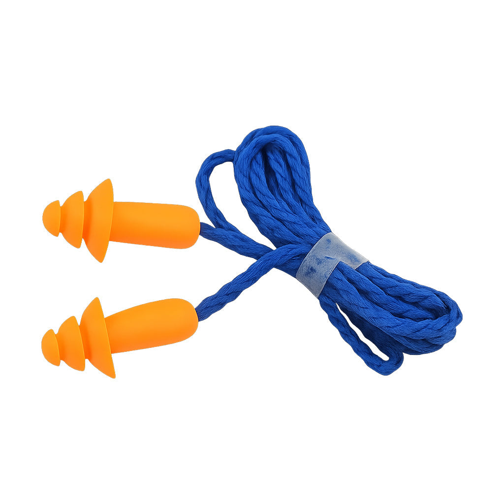 Reusable Silicone Earplugs with Cord, 28 dB Noise Reduction, Washable | Soft Silicone Quiet for Loud Places | Earplugs