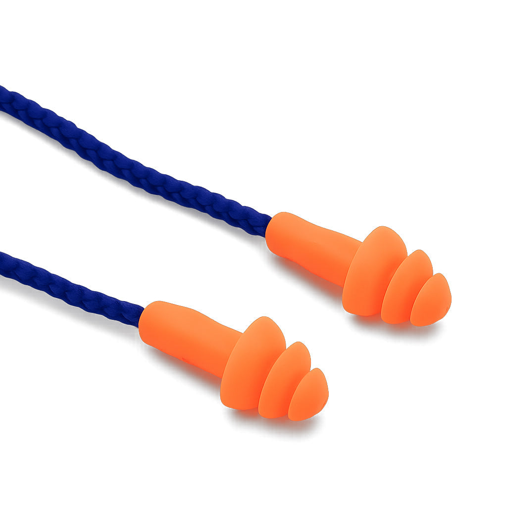 Reusable Silicone Earplugs with Cord, 28 dB Noise Reduction, Washable | Soft Silicone Quiet for Loud Places | Earplugs