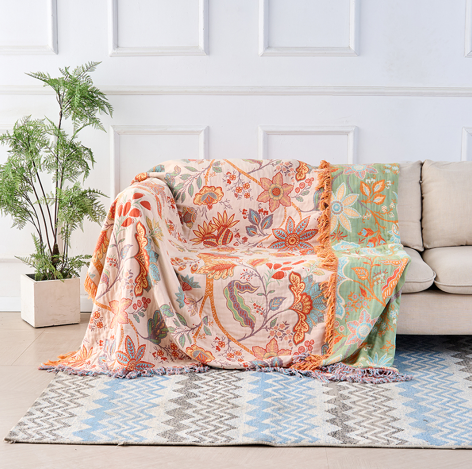 Gentle Weave Cosy Throw Blanket, Airy and Irritation-Free Texture | Airy All-Season Throw for Sensitive Skin | Throw Blankets