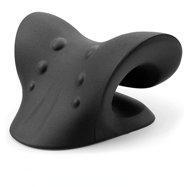 Cervical Neck Stretching Pillow with Massage Nodes and Two Intensity Levels | Dual-Intensity Neck Rest With Nodes | Massagers