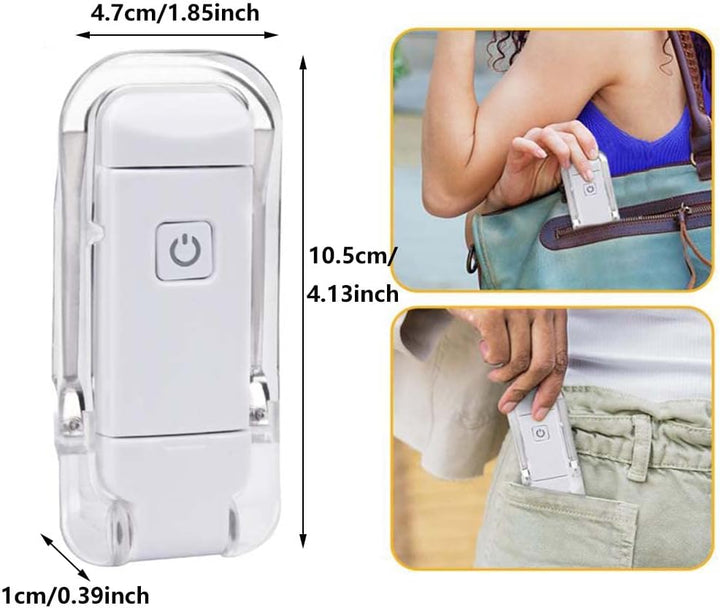 Clip-On Book Light with USB Charging and Flexible Neck, Warm 3000K Glow | Warm Page Light You Can Aim | Reading Lights