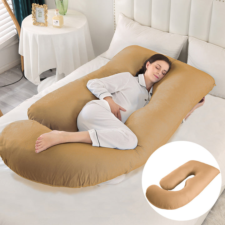 U-Shaped Full Body Pillow with Removable Cover