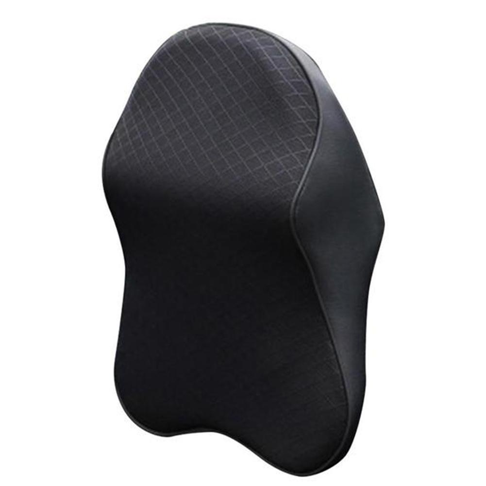 Ergonomic Car Neck Pillow with Memory Foam Core and Elastic Strap | Headrest Cushion for Comfortable Drives | Car Cushions