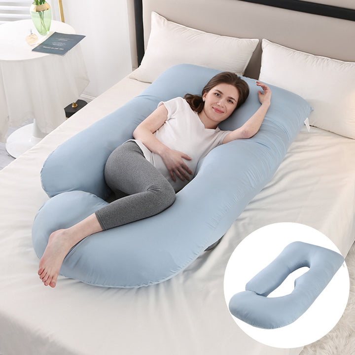 U-Shaped Full Body Pillow with Removable Cover