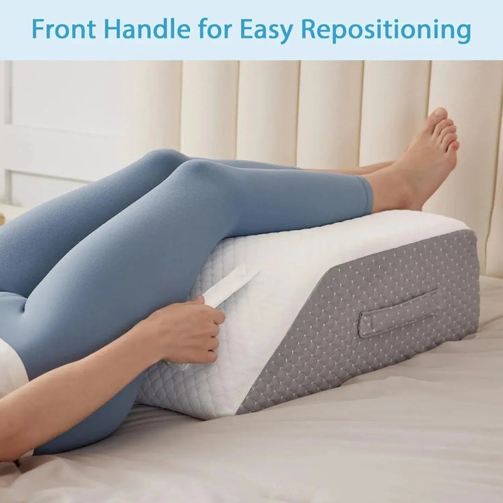 Comfort Elevation Memory Foam Wedge Pillow for Beds and Sofas | Gentle Incline for Relaxed Rest | Wedge Pillows