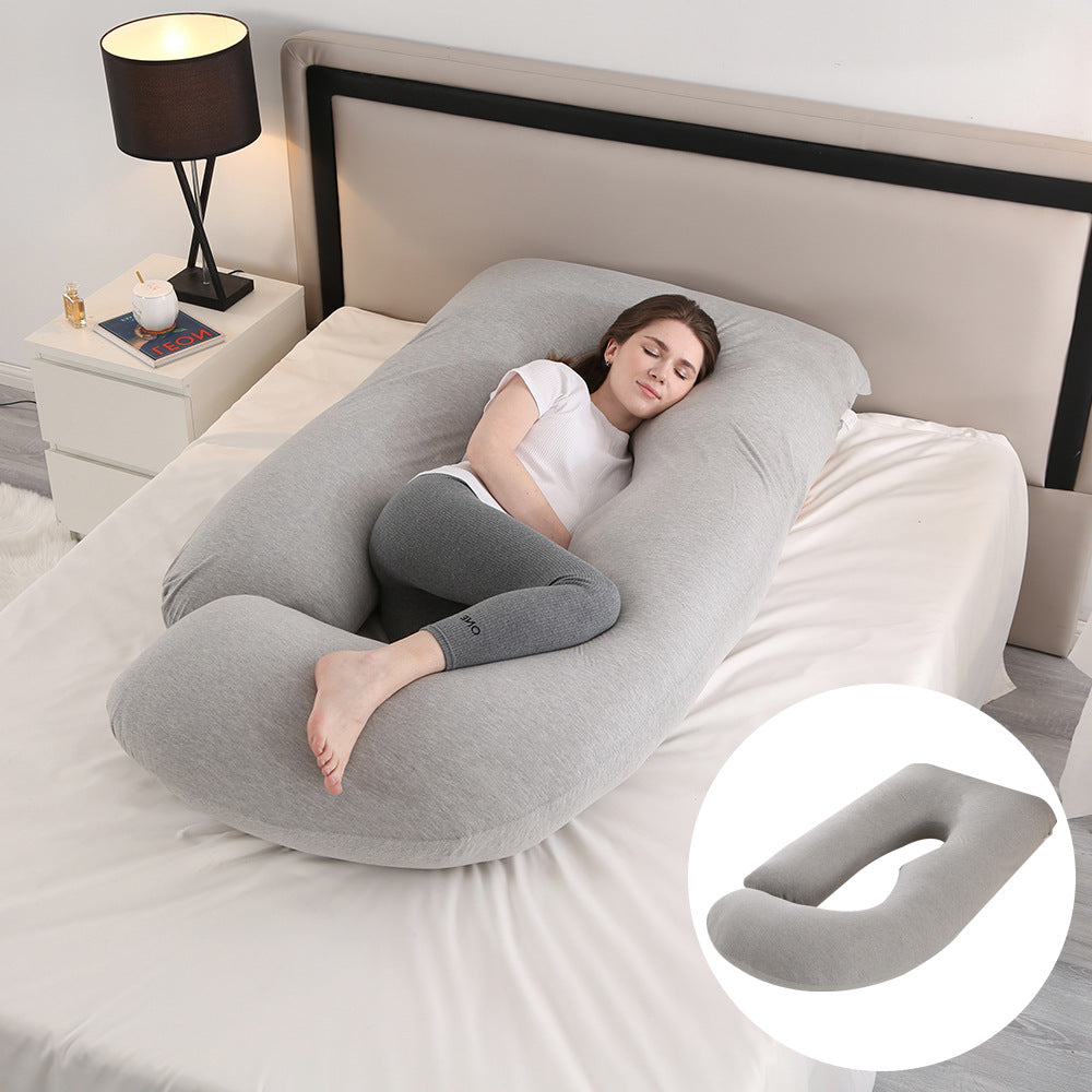 U-Shaped Full Body Pillow with Removable Cover