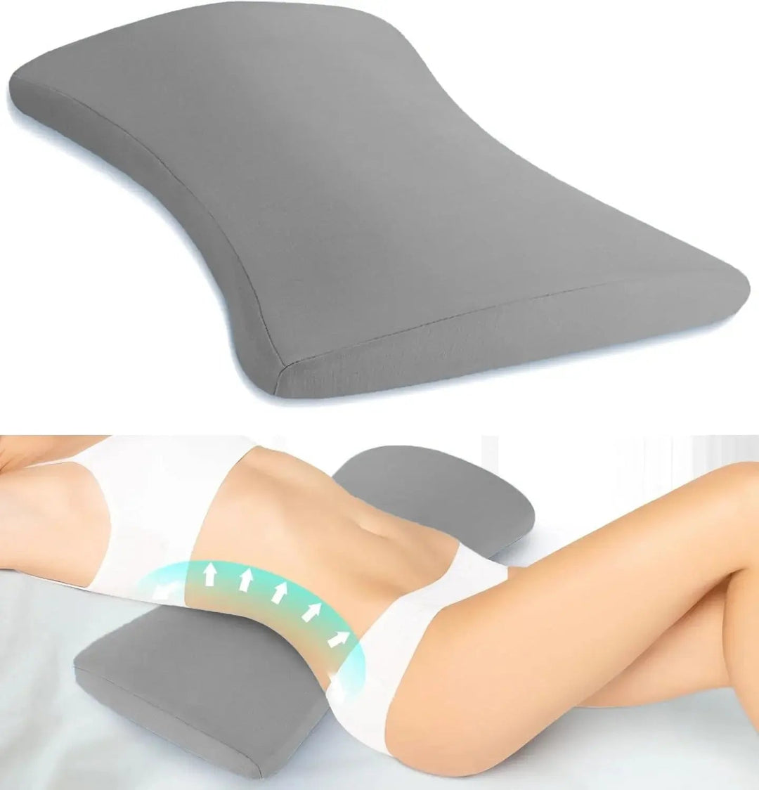 Ergonomic Contoured Lumbar Support Pillow for Daily Comfort | Daily Posture-Friendly Seat Comfort | Lumbar Pillows