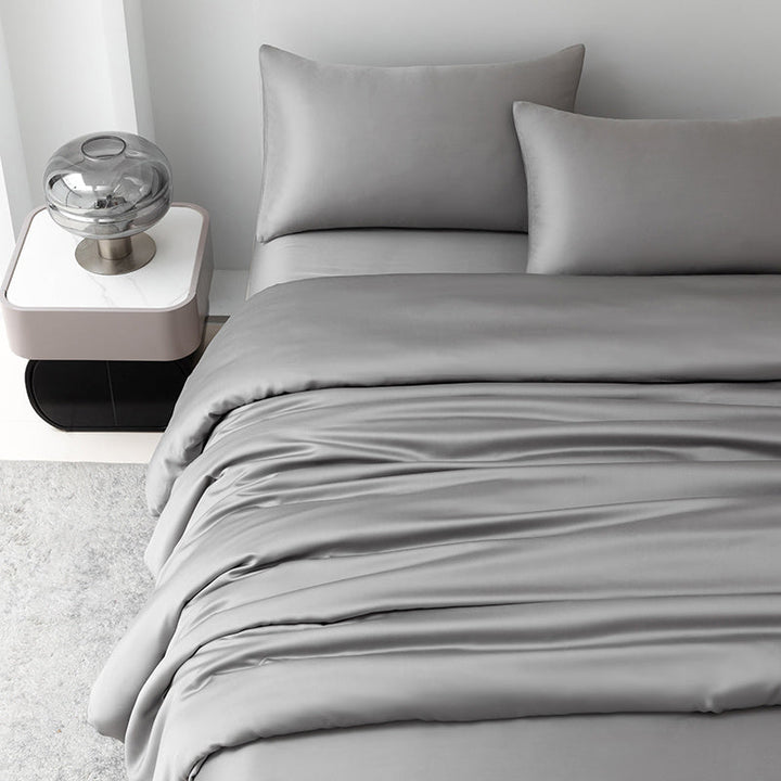 Bamboo Cooling Sheet Set with Fitted Sheet, Flat Sheet and Pillowcases | Cool, Breathable Bamboo Sheets | Bedding Sets