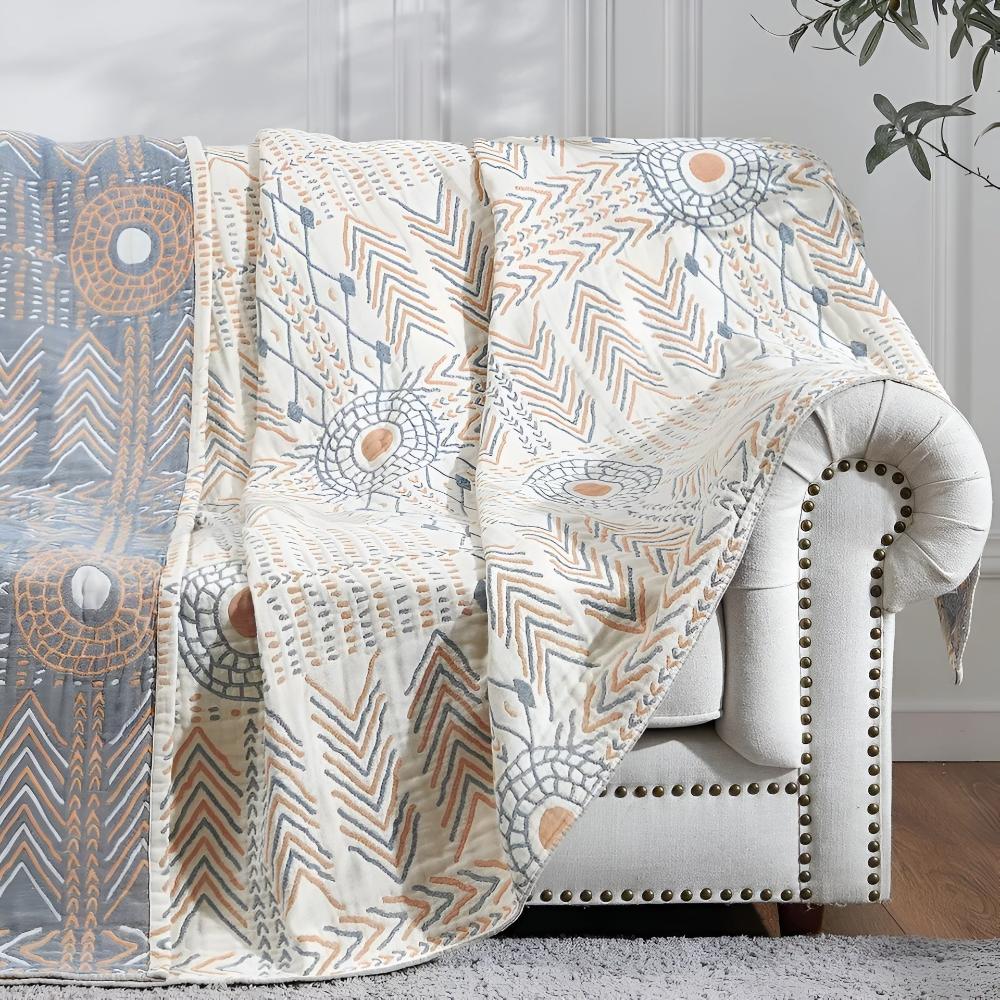Reversible Boho Cotton Throw Blanket in Four Sizes | Boho Reversible Cotton in Four Sizes | Throw Blankets