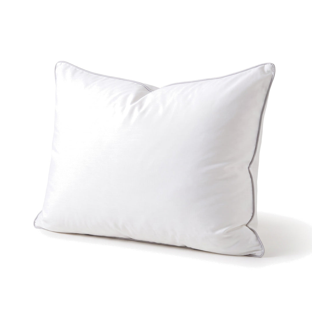 Natural Mulberry Silk Filled Pillow with Jacquard Cover | Soft, Breathable Hotel-Style Rest | Bed Pillows