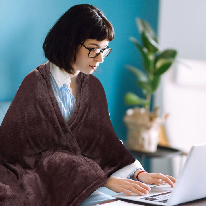 Electric Heated Flannel Blanket with 6 Heat Settings and 1-8 Hour Timer | Six Heat Levels, Flexible Timer | Heated Blankets