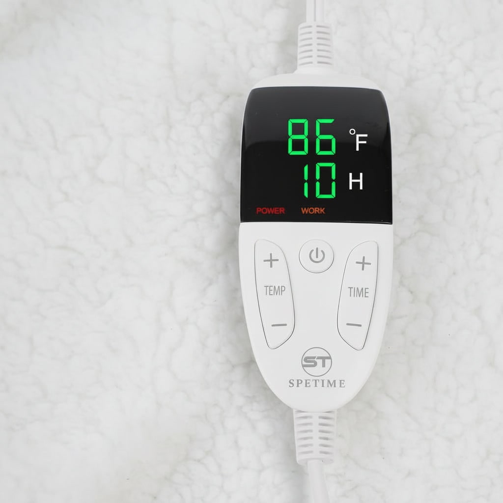 Electric Heated Wearable Blanket with Sleeves, Foot Pocket and 6 Heat Levels | Heated Wearable Blanket to the Feet | Heated Blankets