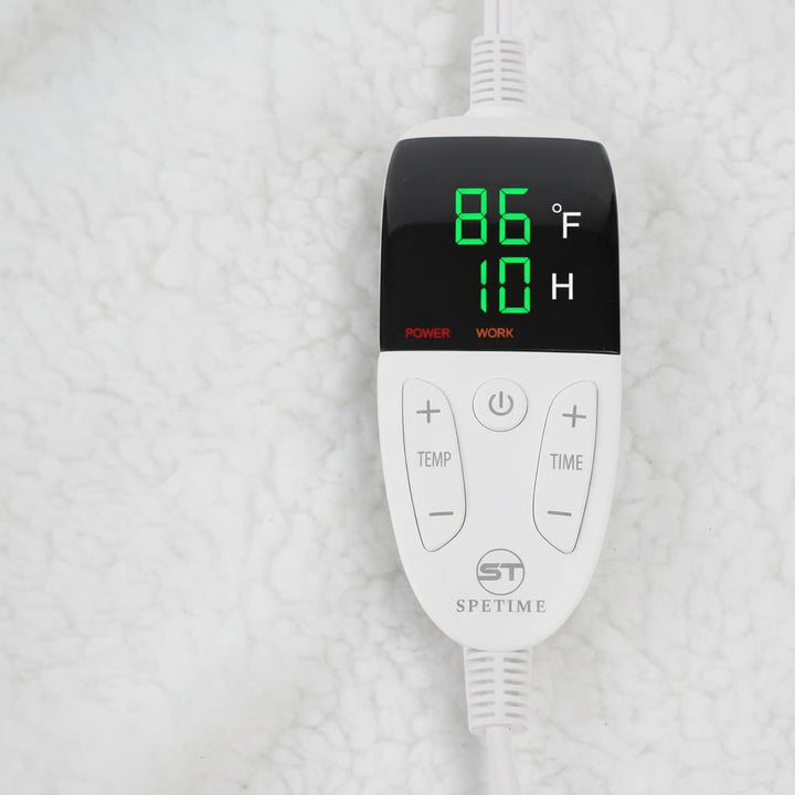 Electric Heated Wearable Blanket with Sleeves, Foot Pocket and 6 Heat Levels | Heated Wearable Blanket to the Feet | Heated Blankets