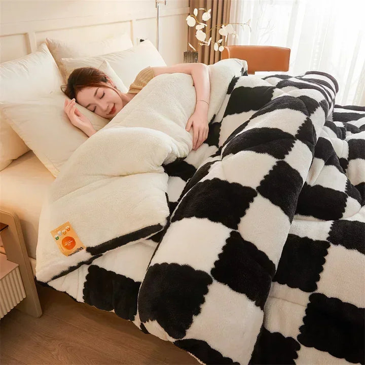 Quilted Plaid Weighted Blanket, Five Size and Weight Options | Plaid Quilted Weighted Calm | Weighted Blankets