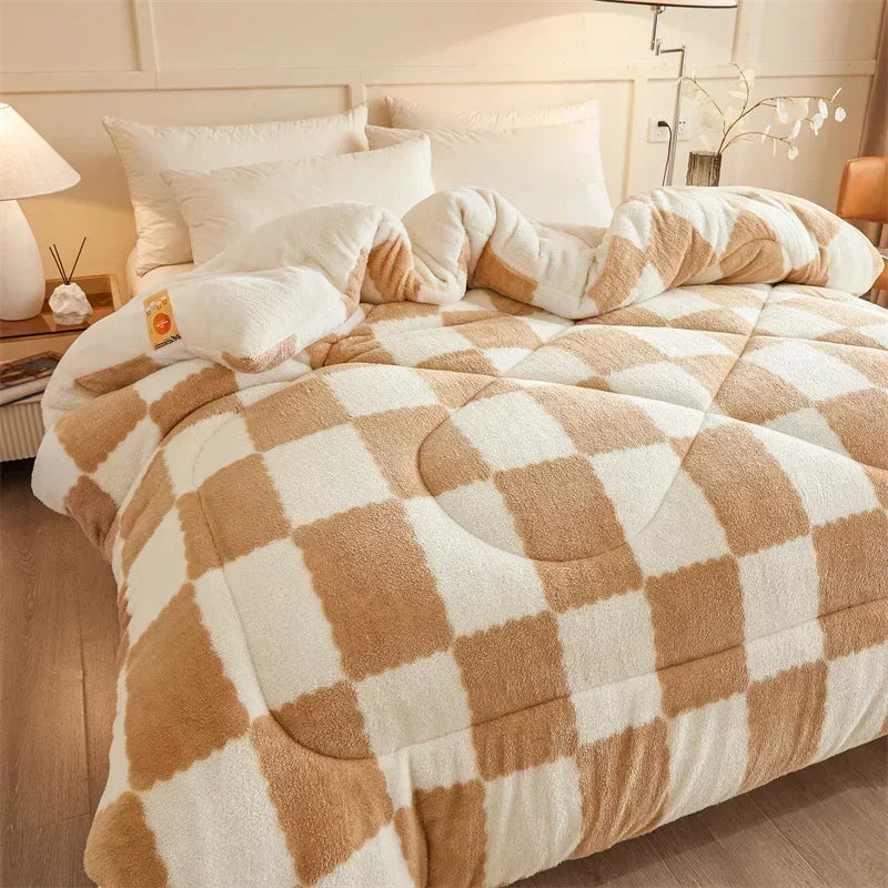 Quilted Plaid Weighted Blanket, Five Size and Weight Options | Plaid Quilted Weighted Calm | Weighted Blankets