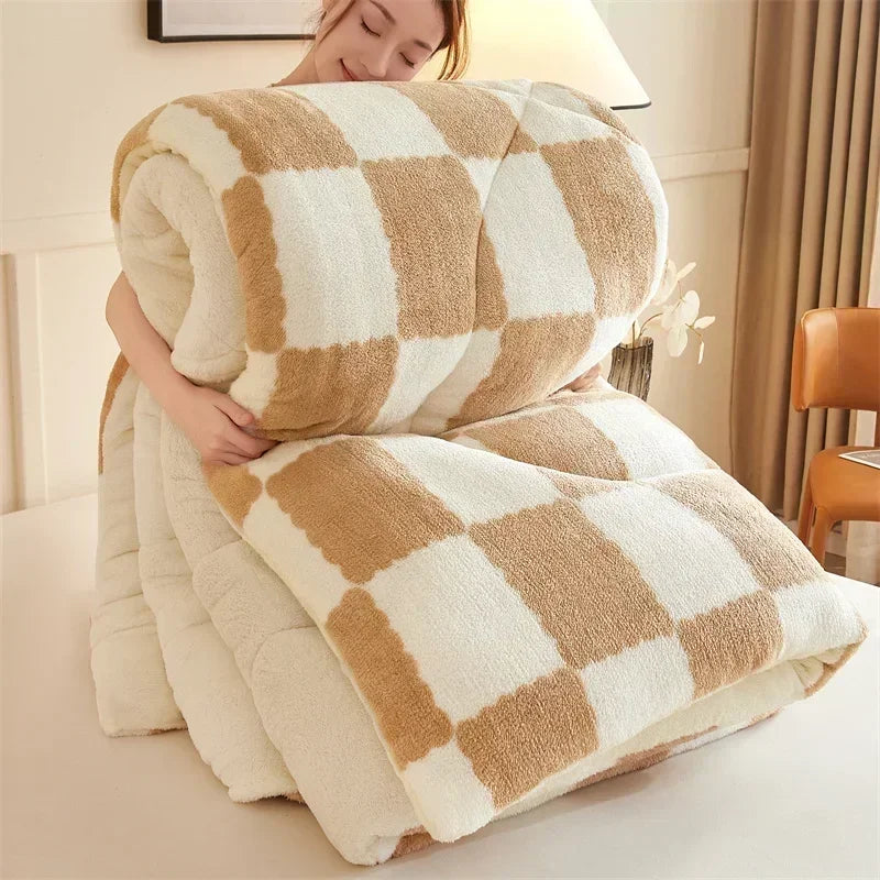 Quilted Plaid Weighted Blanket, Five Size and Weight Options | Plaid Quilted Weighted Calm | Weighted Blankets