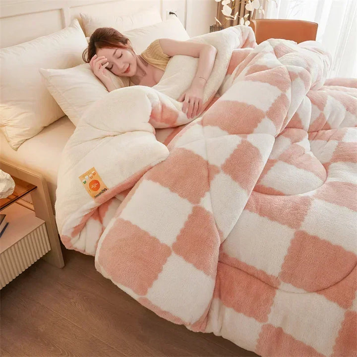 Quilted Plaid Weighted Blanket, Five Size and Weight Options | Plaid Quilted Weighted Calm | Weighted Blankets