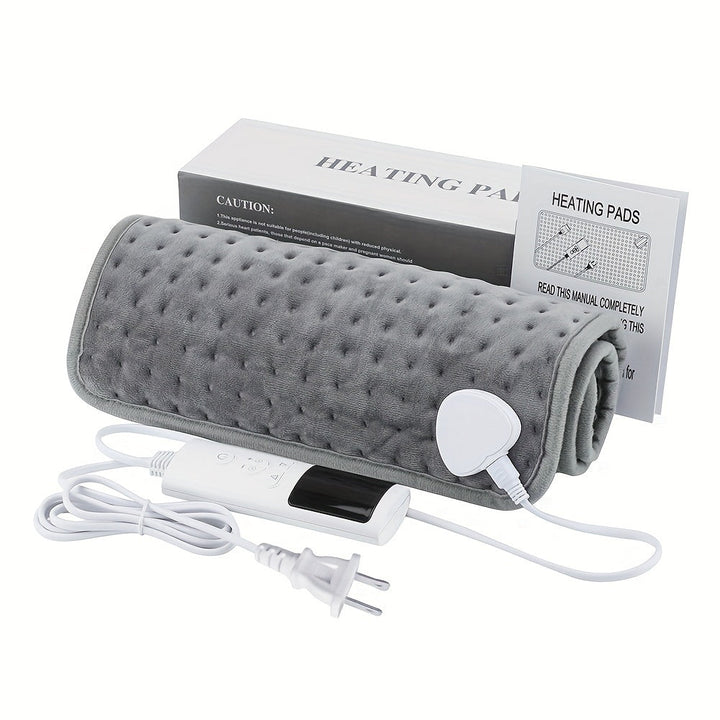 Knitted Flannel Heated Throw Blanket with Safety Timer | Flannel Heated Throw with Auto Shut-Off | Heated Blankets