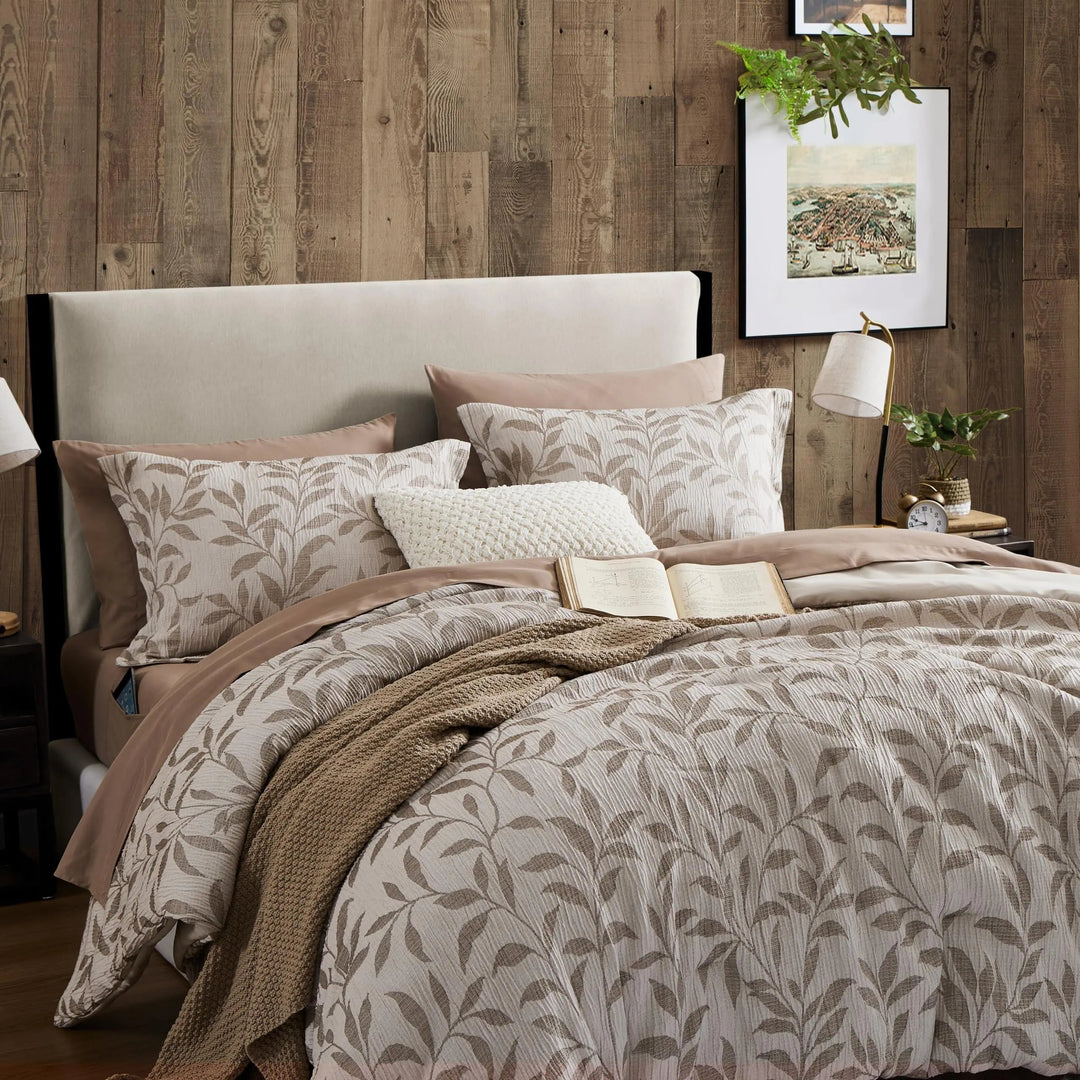 Four Piece Microfiber Floral Duvet Cover Set with Hidden Zipper | Floral Microfiber with Hidden Zipper | Bedding Sets