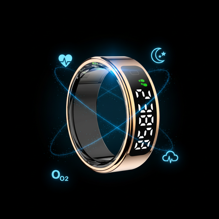 Smart Ring with Built-In Display, Sleep and Activity Tracking | Track Sleep and Activity on Your Finger | Smart Rings