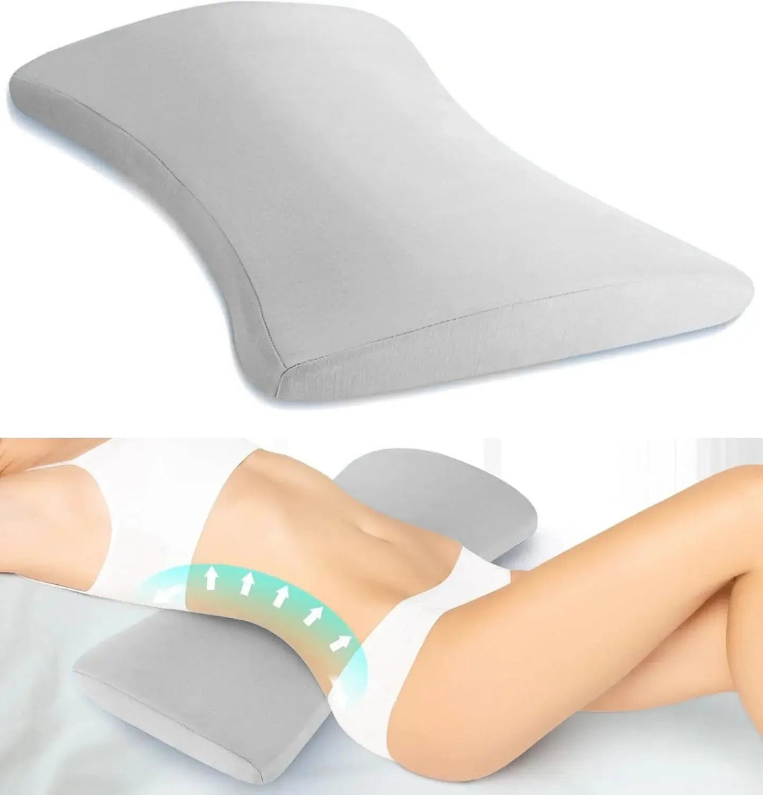 Ergonomic Contoured Lumbar Support Pillow for Daily Comfort | Daily Posture-Friendly Seat Comfort | Lumbar Pillows