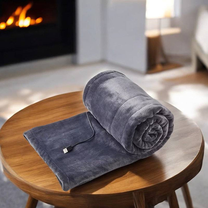 Portable Electric Heated Blanket with 3 Heat Settings and Flannel | Three Heat Settings, Soft Flannel | Heated Blankets