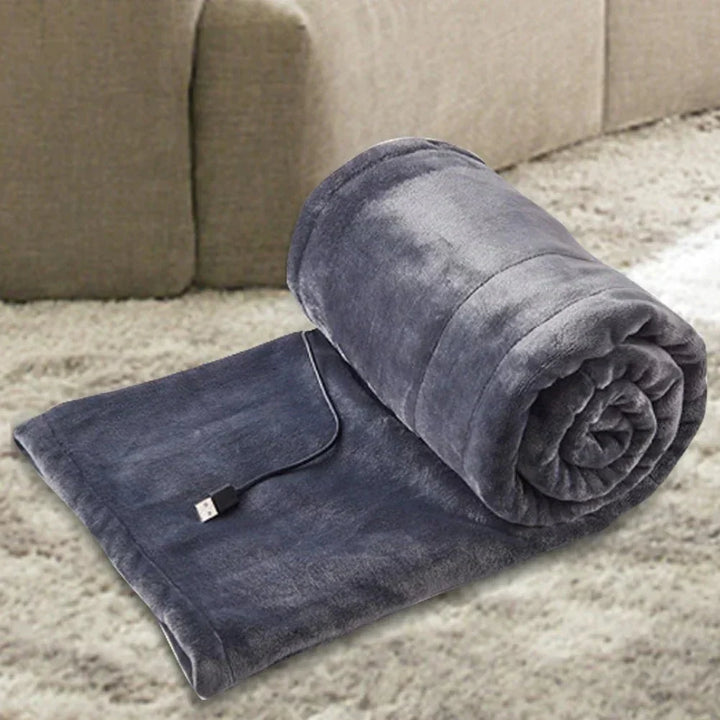USB Heated Blanket with 3 Heat Levels for Couch Office or Car | Three-Level USB Warmth, Anywhere | Heated Blankets