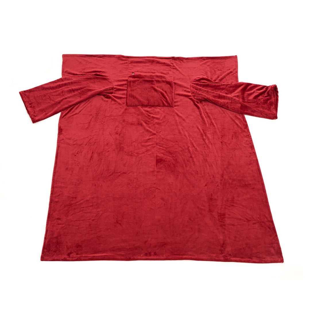 Heated Wearable Blanket with Sleeves and Chest Heating Panel | Heated Wearable Fleece Comfort | Heated Blankets