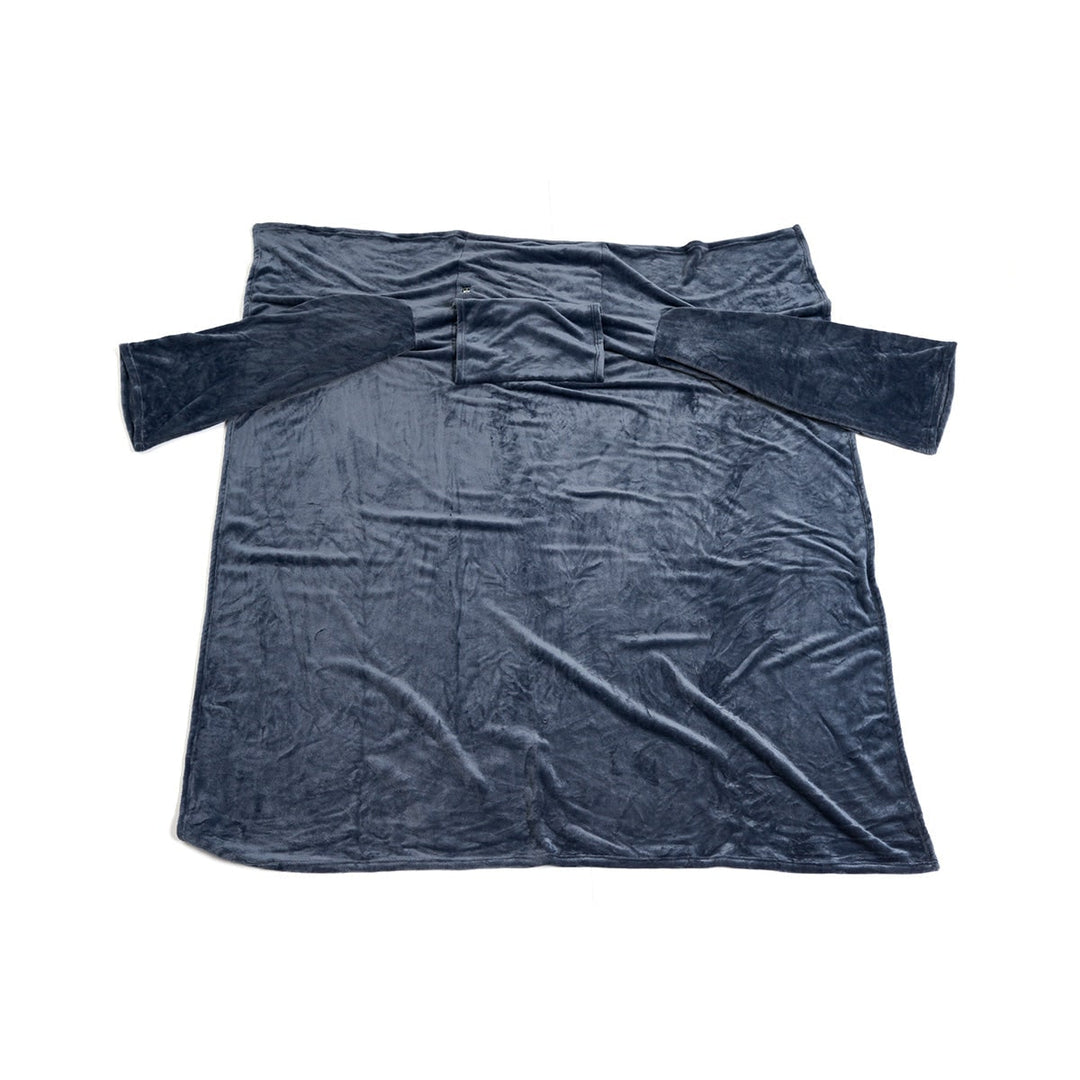 Heated Wearable Blanket with Sleeves and Chest Heating Panel | Heated Wearable Fleece Comfort | Heated Blankets