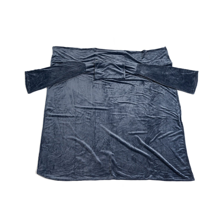 Heated Wearable Blanket with Sleeves and Chest Heating Panel | Heated Wearable Fleece Comfort | Heated Blankets