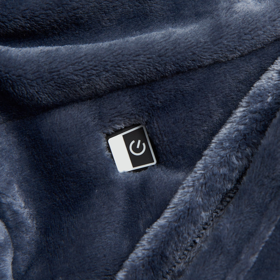Heated Wearable Blanket with Sleeves and Chest Heating Panel | Heated Wearable Fleece Comfort | Heated Blankets