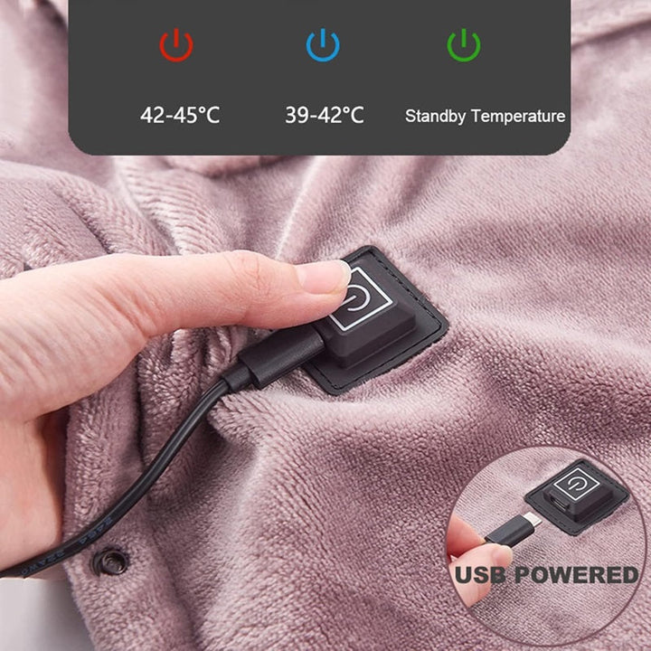 Portable Electric Heated Blanket with 3 Heat Settings and Flannel | Three Heat Settings, Soft Flannel | Heated Blankets