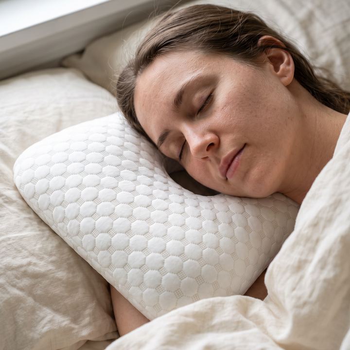 Ear Piercing Donut Pillow for Side Sleepers | Sleep on Your Side Without Ear Pressure | Bed Pillows