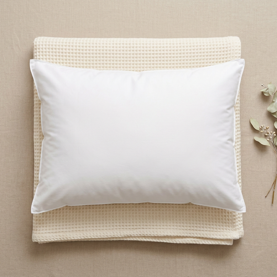 Cloud Down Pillow with 500 Thread Count Cotton Sateen Shell | Plush Hotel-Style Softness | Bed Pillows