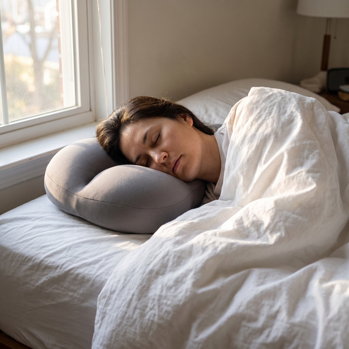 Plush Memory Foam Neck Pillow for Deep Sleep with 3D Contour | Plush Contour for Better Rest | Bed Pillows
